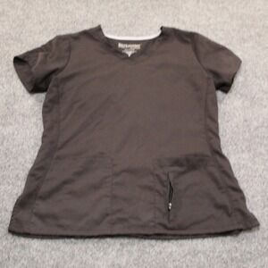 Greys Anatomy By Barco Active Professional Scrub Top‎ Uniform V Neck Brown